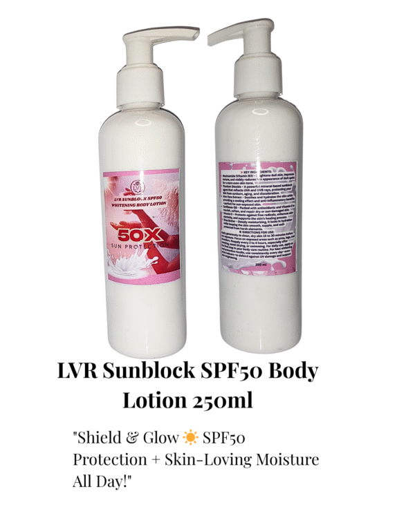 LVR Sunblock SPF 50 Whitening Lotion 250 ml